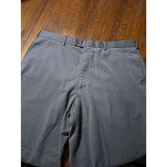 40x32 Van Heusen Grey Flat Front Casual Dress Suit Tuxedo Formal Wear Pants - Picture 2 of 4